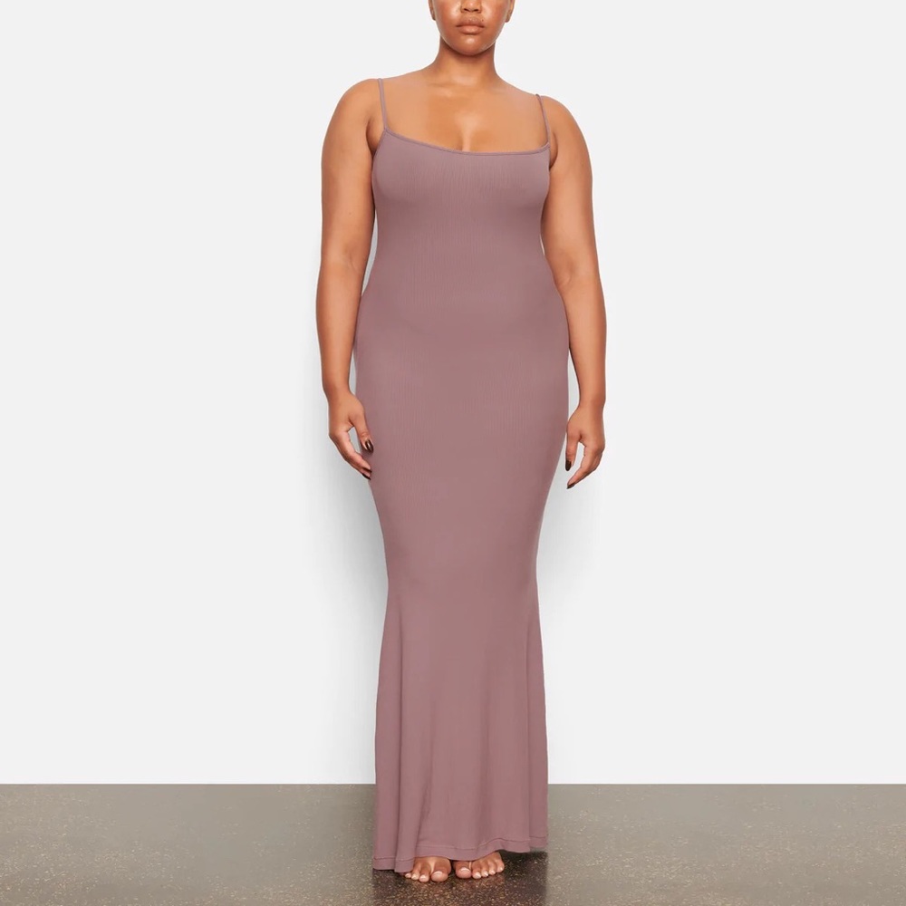 COPY - SKIMS soft lounge dress in PLUM in LARGE